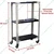 ALIJA 40 x 24 x 12 Inch 3 Shelves Multipurpose Storage Rack With Caster Wheel (22 Gauge Shelves & 16 Gauge Angle)