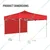 ORILEY 6.5 Feet (Red) Foldable Gazebo Tent with 3 Side Open/Pop-up For Garden and Promotional Activity