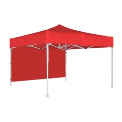 OUTO 6.5 Feet (Red) Foldable Gazebo Tent with 3 Side Open/Pop-up For outdoor Garden 