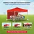 OUTO 6.5 Feet (Red) Foldable Gazebo Tent with 3 Side Open/Pop-up For outdoor Garden