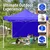 OUTO 10 x 10 Feet (Blue) Foldable Gazebo Tent with 3 Side Open/Pop-up For Garden and Promotional Activity 