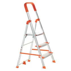 ProHome 3 Steps Anti Slip Shoes Foldable Aluminium Ladder (AQ-LAD-03) - 5 Years Warranty