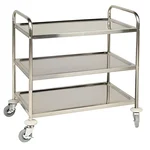 Premium Quality 3 tier Stainless Steel Service/Bar Trolley on Wheels for Commercial Uses