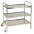 Premium Quality 3 tier Stainless Steel Service/Bar Trolley on Wheels for Commercial Uses