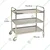 Premium Quality 3 tier Stainless Steel Service/Bar Trolley on Wheels for Commercial Uses