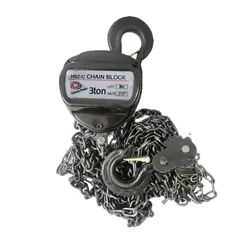 Crown Power 3 Ton 3 Meter Double Fall Chain Pulley Block, 3 Meter Standard Lift With 8 mm Load Chain