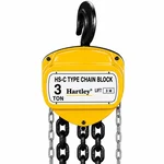 Hartley 3 Ton 3 Meter 6mm Chain Single Fall Manual Chain Pulley Block Hoist