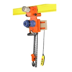 GLOBE 3 Ton 3 Meter AOE Type Electric Chain Hoist With Electric Travelling Trolley And 12 Months Warranty (GCH MC1-102)