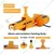 VOLTZ 3 Ton 12 V Automatic Scissor Jack Set Emergency Wheel Change for Sedans SUV (TY42)