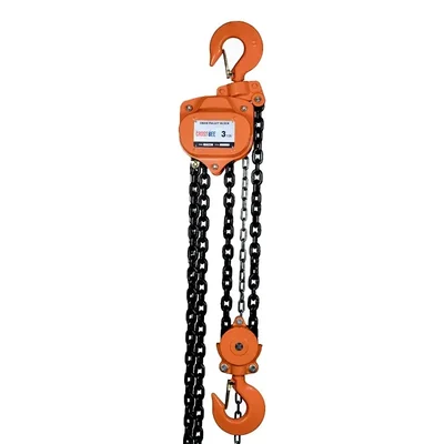 Crossbee 3 Ton Chain Pulley Block With 8 mm Dia Load Chain-Single Fall (Warranty-6 Months)(Chain Length-3 Meter)