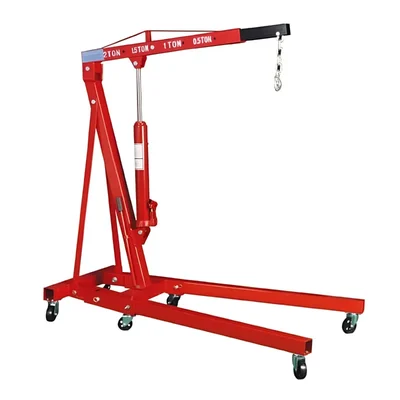 UTC 2 Ton Capacity Folding Hydraulic Floor Crane With 2450 mm Maximum Lifting Height