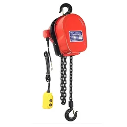 UTC 3 Ton Single Phase Electric Chain Hoist With 3 Meter & 8 mm Load Chain, 3 Meter Standard Lift, Single Fall