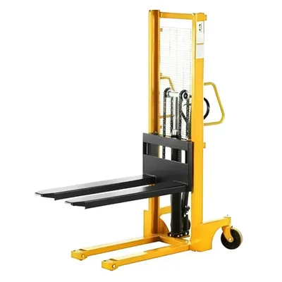 HT 3 Ton Hand & Foot Operated Manual Hydraulic Stacker With 1600 mm Maximum Lifting Height, Fork Size (L x B)-900 x 740 mm