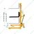 HT 3 Ton Hand & Foot Operated Manual Hydraulic Stacker With 1600 mm Maximum Lifting Height, Fork Size (L x B)-900 x 740 mm