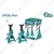 Total 3 Ton Jack Stand, 410 mm Max. Lifting Height (Pack Of 2) (THJS0301)