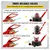 Lift Up 3 Ton Pneumatic Triple Bag Air Jack with Extension Handle - Quick 5 Sec Lift, 400mm Max Height, (1 Year Warranty)