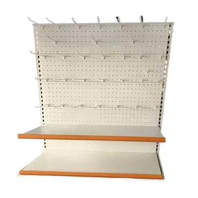 Premium Quality 6 x 3 Feet Display Rack With 2 Shelf & 12 Hooks - Set Of 1
