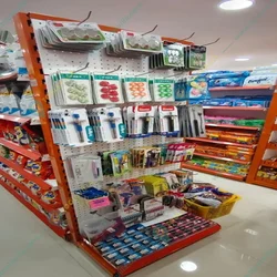 Premium Quality 6 x 3 Feet Display Rack With 2 Shelf  & 12 Hooks - Set Of 1 