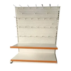 Premium Quality 7 x 3 Feet  Display Rack With 2 Shelf & 12 Hooks -  Set Of 1 