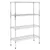 Rackwell 36X15X60 Inches 4 Shelves Stainless Steel Adjustable Boltless Rack For Multipurpose Uses