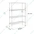 Rackwell 36X15X60 Inches 4 Shelves Stainless Steel Adjustable Boltless Rack For Multipurpose Uses