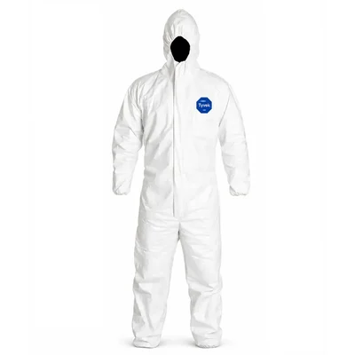 DuPont Tyvek 400 Hooded Coverall Type 5 and Type 6 Chemical Protective Clothing, ISO 16602