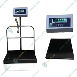 Oritek 400x400mm 100 kg Capacity Stainless Steel & Mild Steel Digital Platform Weighing Scale with 1 Year Warranty