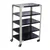 Alija 40 x 23 x 15 Inch 5 Shelves Multipurpose Storage Rack With Caster Wheel (22 Gauge Shelves & 16 Gauge Angle)