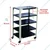 Alija 40 x 23 x 15 Inch 5 Shelves Multipurpose Storage Rack With Caster Wheel (22 Gauge Shelves & 16 Gauge Angle)