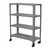 Alija 40 x 29 x 12 Inch 4 Shelves Multipurpose Storage Rack With Caster Wheel (22 Gauge Shelves & 16 Gauge Angle)