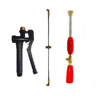 Heavy Duty 40 Inch Dhosari Lance, 60cm Brass Spray Gun & Brass Trigger Combo Efficient For Agricultural Spraying