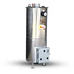 Surya 40L Compact Mirror Finish Glass Wool Insulated Biomass Wood Fired Hot Water Boiler 40L