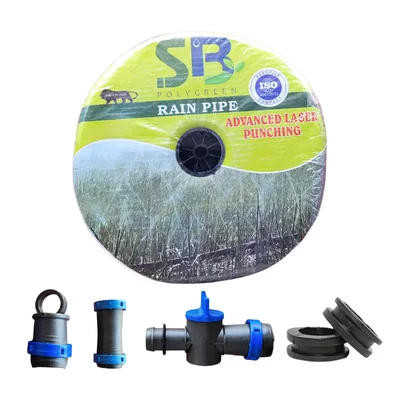 20 Pcs Agricultural Rain Pipe 40mm 350 micron, 100m Length