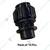 Female Threaded 40 mm HDPE Pipe Straight Connector Coupler (Pack Of 10)