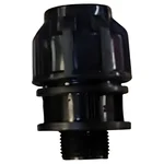 Male Threaded 40 mm HDPE Pipe Straight Connector Coupler (Pack Of 10)