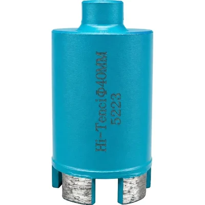 HI-TENCI 40mm Granite Core Bit with M-10 Thread for Hard Natural Stone Precision Drilling