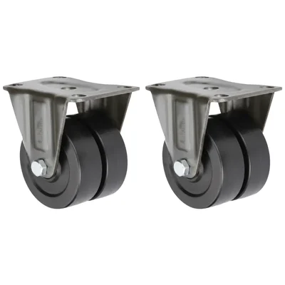Heavy Duty 150 kg Load Capacity 2 pcs 1.6 inch (40 mm) Fixed Type Derlin Bearing Nylon Caster Wheel