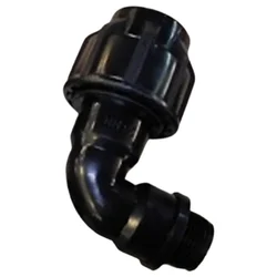 40Mm Plastic 90 Degree Union Elbow Quick Connector High Pressure Resistance Irrigation Watering Fittings (Pack Of 10)