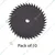 Heavy Duty 10 Pieces of 40 Teeth Black Carbon Steel Blade for Petrol Brush Cutter, BC-163