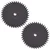 Heavy Duty 2 Pieces of 40 Teeth Black Carbon Steel Blade for Petrol Brush Cutter, BC-163