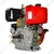 Heavy Duty 418cc (10 Hp) 4-Stroke Single Cylinder Recoil Start Shaft Spline Type Diesel Engine With 5.5L Fuel Tank