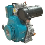 Heavy Duty 186F 418cc(9-12 HP) 4-Stroke Single Cylinder Recoil Start Diesel Engine With 5.5L Fuel Tank