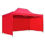 Regular Quality 10 X 20 Feet, 420D Fabric Foldable Gazebo Tent with 3 Side Cover For Outdoor Garden