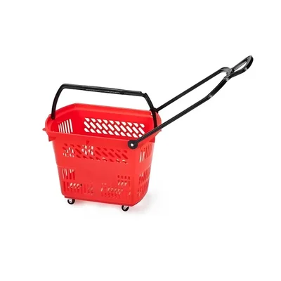 Bigapple (SB) Bucket Style Plastic Shopping Cart, 42 Litres Capacity With 1 Year Warranty