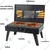 STARCAVE 43 cm Briefcase Charcoal Barbeque Grill with 8 Skewers
