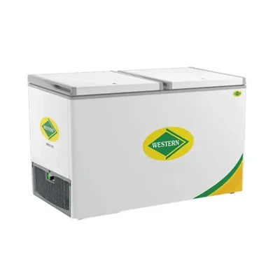 WESTERN D475H224 Double Door 444L Hard Top Chest/Deep Freezer for Ice Cream, Instant Food and Other Beverages