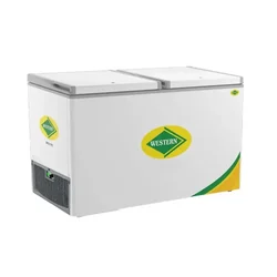 WESTERN D475H224 Double Door 444L Hard Top Chest/Deep Freezer for Ice Cream, Instant Food and Other Beverages
