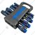 Scheppach 44 Piece Screwdriver Set ,Chrome Vanadium Steel Rods, Black/Blue Handles, Wall Holder & Case Included (SCH-7044B)