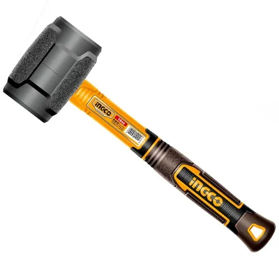 INGCO 450gm Rubber Head Hammer with Fiberglass Handle (HRUH8216)