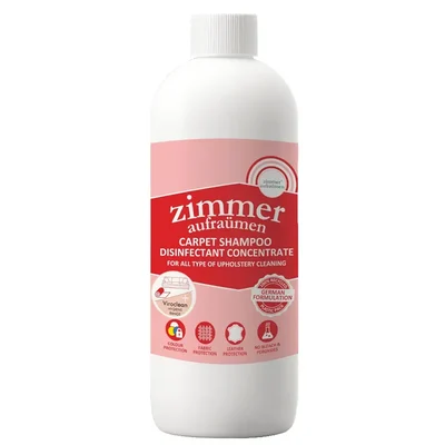 Zimmer Aufraumen 450ml Carpet Shampoo Disinfectant Concentrate for All Type of Upholstery Cleaning